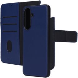 Mobiparts Samsung Galaxy A57 Aito nahka 2-in-1-lompakkokotelo irrotettavalla kuorella + Setelitasku - Sininen