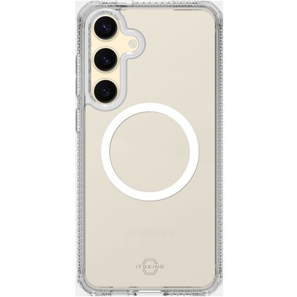 ITSKINS Level 2 HybridMagClear R Gennemsigtig Samsung Galaxy S24 FE MagSafe Hårdt Bagsidecover Stødsikkert - Gennemsigtig