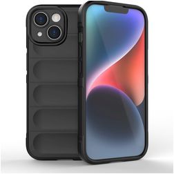 Mobigear Bumpy iPhone 15 TPU flexible Carcasa - Negro