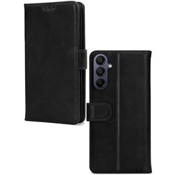 Mobilize Wallet Samsung Galaxy A15 Piel auténtica Funda tipo libro Cartera - Negro