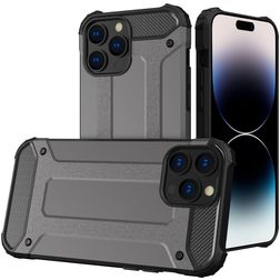 Mobigear Outdoor iPhone 14 Pro Max Fodral Hårdplast Skal Stötsäkert - Grå