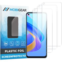Mobigear OPPO A76 Skærmbeskytter Folie - Case Friendly (3-pak)
