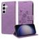 Mobigear Flowers Samsung Galaxy S25 Plus Funda tipo libro Cartera - Morado