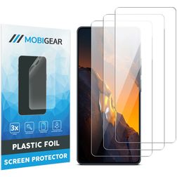Mobigear POCO F5 Näytönsuoja Kalvo - Suojakuoren kanssa yhteensopiva (3 kpl)