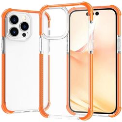 Mobigear Full Bumper iPhone 14 Pro Hardcase Back cover Antiurto - Trasparente / Arancione
