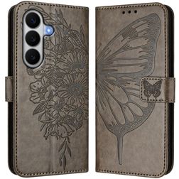 Mobigear Butterfly Samsung Galaxy A27 Pungetui med Seddelrum - Grå