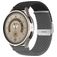 Mobigear Braided Dual Bracelete Nylon Fecho dobrável para Smartwatch - 20 mm - Preto / Cinzento