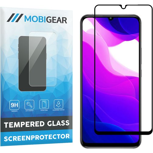 Mobigear Premium Xiaomi Mi 10 Lite Vidro temperado Película de ecrã - Compatível com capas - Preto