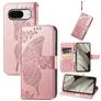 Mobigear Butterfly Google Pixel 8 Cover a libro portafoglio - Oro rosa
