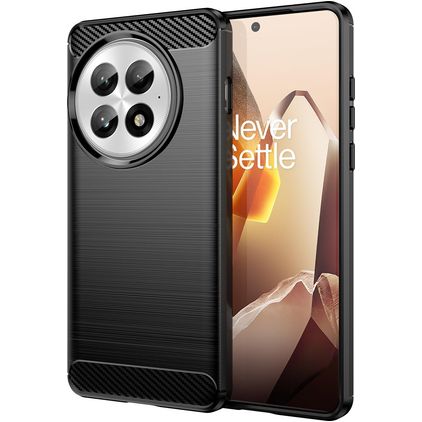 Mobigear Brushed Slim OnePlus 13 Flexibel TPU Skal - Svart