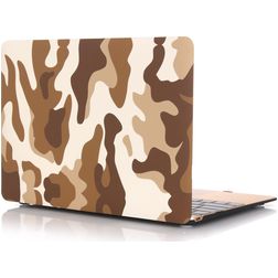 Mobigear Design MacBook 12 pollici (2015-2017) Cover rigida per MacBook - Desert Camauflage - Modello A1534
