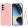 Mobigear Rubber Touch Samsung Galaxy A56 Silicone Back cover - Rosa