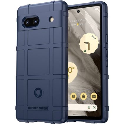 Mobigear Rugged Shield Google Pixel 7a TPU flexível Capa traseira Antichoque - Azul