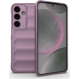 Mobigear Bumpy Samsung Galaxy S25 Plus Fleksibel TPU Bagsidecover - Lilla
