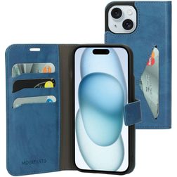 Mobiparts Classic Wallet iPhone 15 Lompakkokotelo + Setelitasku - Steel Blue