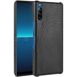 Mobigear Croco Sony Xperia L4 Tvrdý plast Zadní kryt - Černá