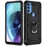 Mobigear Armor Ring Motorola Moto G71 5G Funda Plástico rígido Carcasa Antigolpes con anillo - Negro