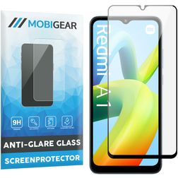 Mobigear Premium Xiaomi Redmi A1 4G Härdat glas Skärmskydd - Skalvänligt - Svart