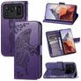 Mobigear Butterfly Xiaomi Mi 11 Ultra Funda tipo libro Cartera - Morado