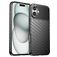 Mobigear Groove iPhone 16 Plus Fleksibel TPU Bagsidecover - Sort