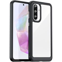 Mobigear Crystal Samsung Galaxy A36 Hard Case Back cover - Black