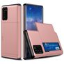 Mobigear Card Samsung Galaxy Note 20 Kova Suojakuori Iskunkestävä + Korttitasku - Ruusukulta