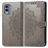 Mobigear Mandala Nokia X30 Capa livro Carteira - Cinzento