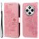 Mobigear Flowers Xiaomi Redmi 14C Wallet case - Rose Gold