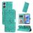 Mobigear Sunflower OPPO A17 Cover a libro portafoglio - Verde