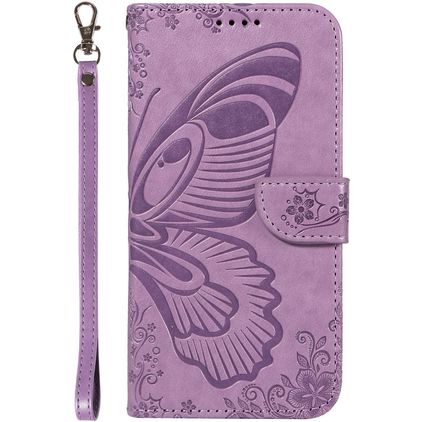 Mobigear Butterfly Samsung Galaxy S25 Plus Wallet case - Purple