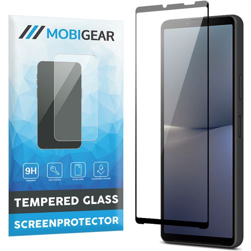 Mobigear Premium Sony Xperia 10 V Vidro temperado Película de ecrã - Compatível com capas - Preto