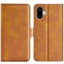Mobigear Slim Magnet iPhone 16 Plus Plånboksfodral med sedelfack - Konjak