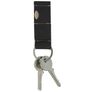 Valenta Keychain Leather Keychain with Coin Pocket - Black