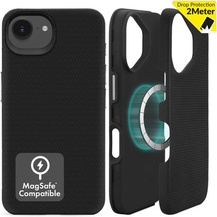 My Style Magsafe Tough iPhone 16e Hardcase Etui plecki Wstrząsoodporne - Czarny