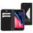 Mobiparts Classic Wallet iPhone 7 Pungetui med Seddelrum - Sort
