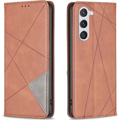 Mobigear Rhombus Slim Samsung Galaxy S24 Lompakkokotelo - Ruskea