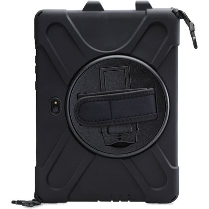 Xccess Survivor All-round Samsung Galaxy Tab Active Pro Etui Tworzywo sztuczne / Silikon Etui plecki + Pasek na ramię + Podstawka - Czarny