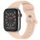 Mobigear Sport Dual Silicone Apple Watch Cinturino Chiusura a perno - 49/46/45/44 mm - Rosa pastello