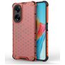 Mobigear Honeycomb OPPO A98 Funda Plástico rígido Carcasa Antigolpes - Rojo