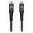 Mobilize Strong Nylon USB-C til USB-C Kabel 2 m - Sort