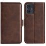 Mobigear Slim Magnet Motorola Moto G54 Pungetui med Seddelrum - Brun