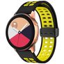 Mobigear Sport Plus Mag Bracelete Silicone Fecho magnético para Smartwatch - 20 mm - Preto / Amarelo