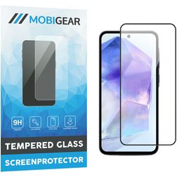 Mobigear Premium Samsung Galaxy A35 Tempered Glass Screen Protector - Case Friendly - Black