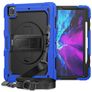 Mobigear SureGrip Xtreme iPad Pro 12,9 polegadas (2020) Capa Plástico rígido / Silicone Capa traseira + Suporte para caneta stylus + Alça de ombro + Suporte - Preto / Azul