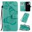 Mobigear Butterfly Xiaomi Redmi Note 8T Cover a libro portafoglio - Turchese
