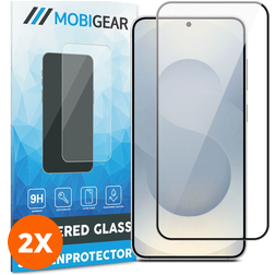 Mobigear Samsung Galaxy S25 Edge Vidro temperado Película de ecrã - Compatível com capas (Pack de 2)