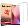 GrizzlyCoat Xiaomi 12X Hidrogel TPU Protector de pantalla - Compatible con fundas + Marco de instalación (pack de 2)