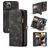 CaseMe 008 iPhone 13 Pro Funda tipo libro 2 en 1 con carcasa extraíble Cartera - Negro