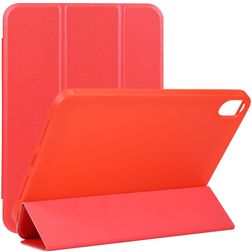 Mobigear Tri-Fold Gel iPad Mini 7 (2024) TPU / Pele sintética Capa livro - Vermelho