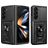 Mobigear Armor Ring Cam Slide Samsung Galaxy Z Fold 7 Kova Suojakuori Iskunkestävä + Sormuspidike + Kameran liukusuoja - Musta +